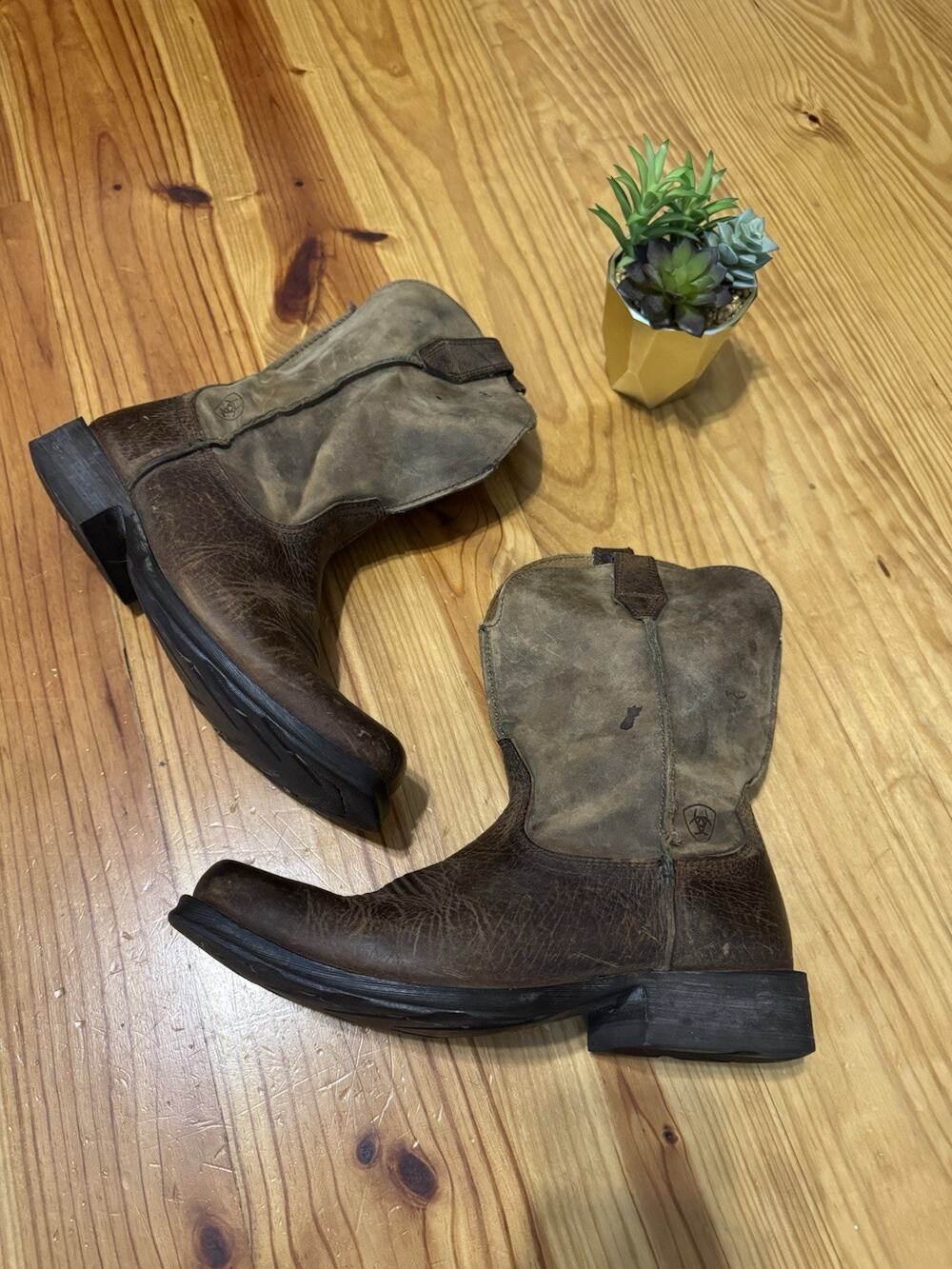 Ariat® Rambler Men's Cowboy Boots Size 9 D Earth Brown Square Toe 10002317